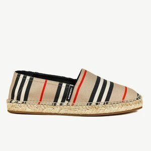 Burberry Alport Icon Archive Beige Stripe Espadrilles